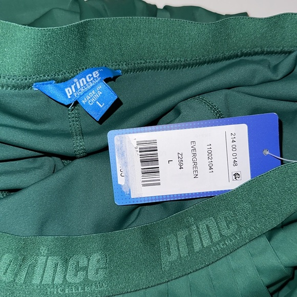 Prince x Target pickleball collection green pleated skirt skort S M L - Picture 10 of 11